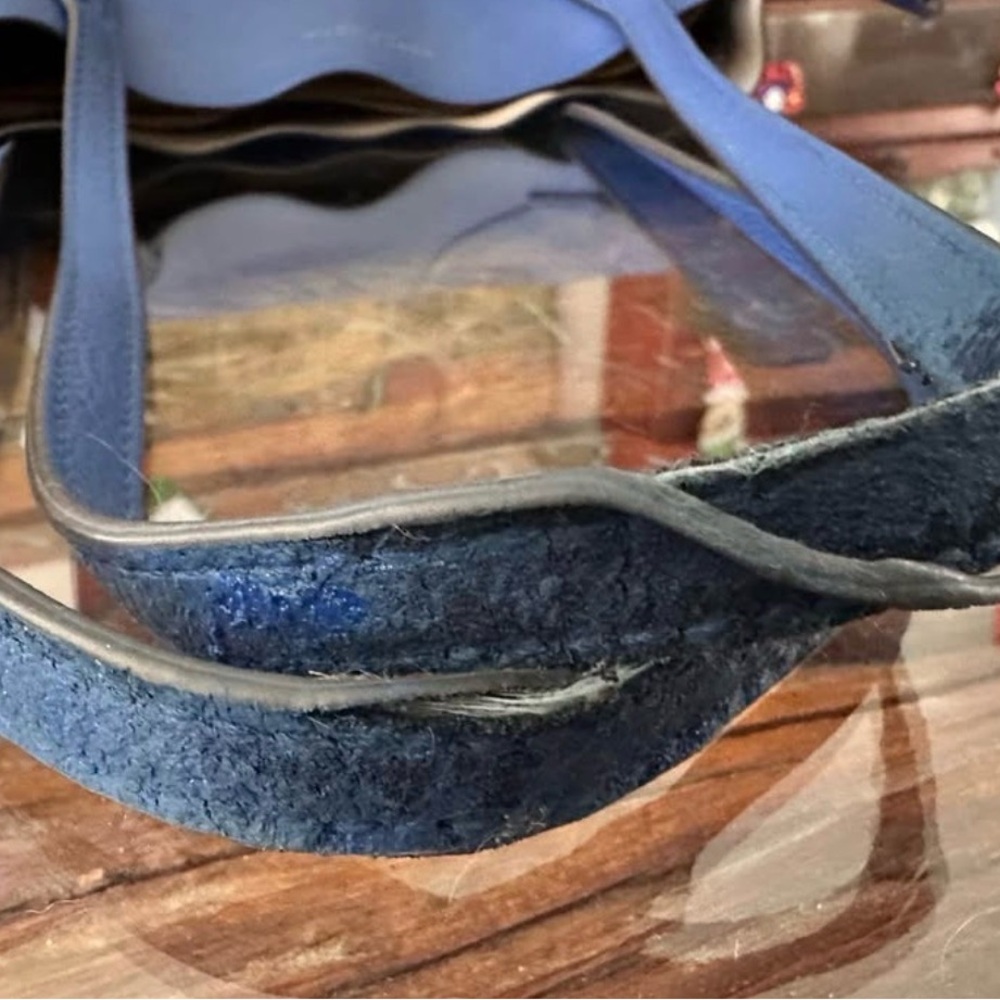 Tory Burch Royal Blue Tote - Picture 5 of 9